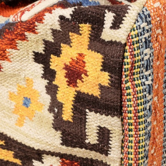 Handmade Aztec Tribal Western Navajo Large Travel Tote Bag - Picture 8 of 9